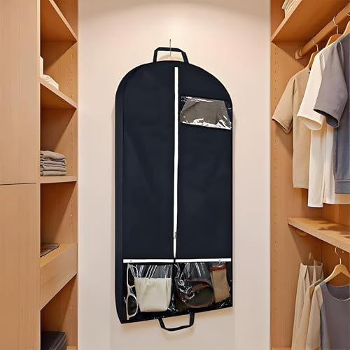 Travel Garment Bag, Large Suit and Dress Storage Organizer, Dustproof Cover with Multiple Pockets Foldable Clothing Protector for Women’s Wardrobe, Closet, Moving, and Trip Organization4