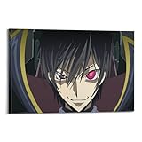 ASDASDHBW Lelouch of The Rebellion - Póster decorativo de anime para pared e impresión artística moderna para dormitorio familiar, 40 x 60 cm