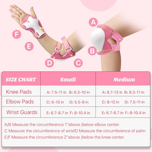 Image of CKE Toddler Knee Pads and Elbow Pads with Wrist Guards for Kids, Size M | 3-in-1 knee pads for kids with wrist guards. Kids knee pads and elbow pads for skating, cycling, rollerblading and scooters