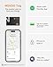 NOVOO Air Locator Tag (iOS Only) Wallet Tracker Card with Apple Find My, Smart Card Bluetooth Tracker, 6 Years Battery, IP68 Waterproof, 1.6mm Keys Finder and Item Locator for Keys, Bags, Passport