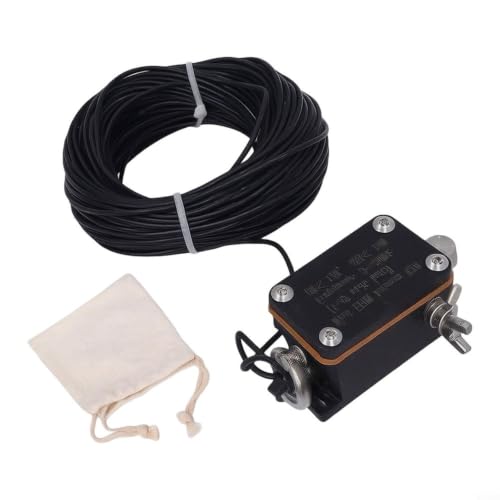 Wlinfetity EFHW Antena de onda corta 1:49 Balun, HF 3-30 MHz para radioaficionados, cable de 20 m, 50 ohmios, para Mini End Fed Half Wave para SSB, CW y FT8