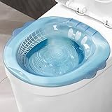 Sitzbad Über Der Toilette, Tragbares Bidet, Anti-überlauf, Großes Fassungsvermögen, Bidet-aufsatz Für Hämorrhoiden, Nach Der Geburt, Private Pflege, Toiletten-bidet, Reise-bidet (Blau)