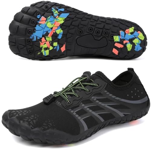 Image of LIZRHA Water Shoes for Men and Women Quick Dry Aqua Swim Barefoot Shoes for Outdoor Fishing Beach Pool Boat Surfing Walking Water Park and Yoqa Activities