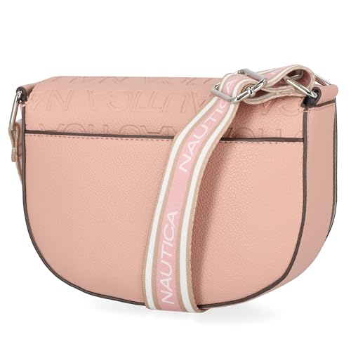 Image of Nautica Delray Flap Crossbody Purse Womens Shoulder Bag, Magnetic Snap Closure Pocket, Small Travel Handbag, Adjustable Strap