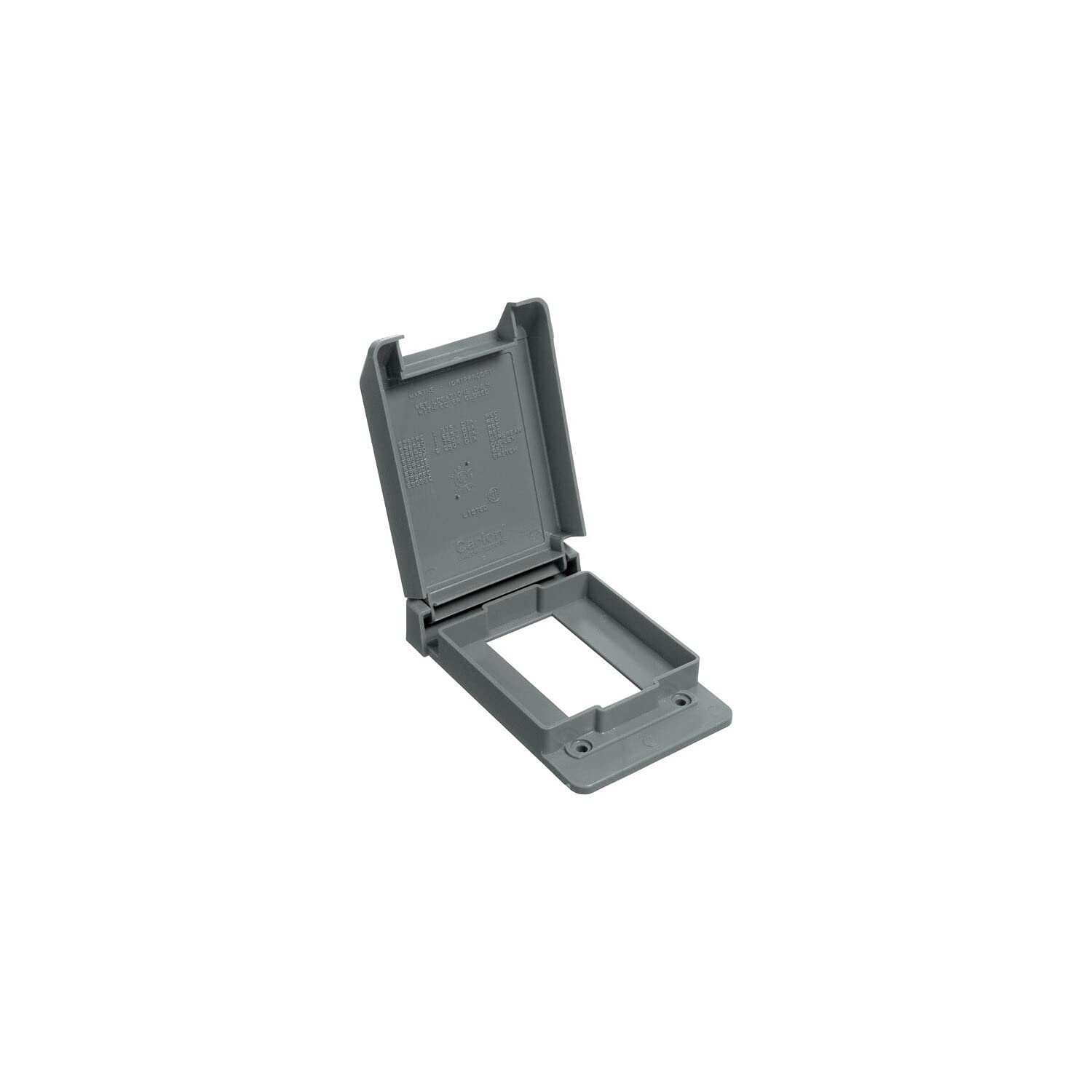 Carlon E98TSCN-CAR Single Gang Weatherproof Toggle Switch Cover - Grey Non-Metallic - View #9