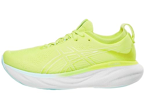 ASICS Men's Gel-Nimbus 25 Running Shoes, 11, Glow Yellow/White