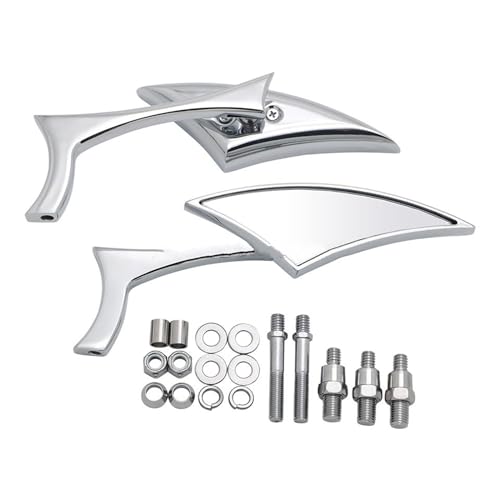 Rétroviseurs moto squelette crâne pour Suzuki Boulevard M109R VL800 custom chrome