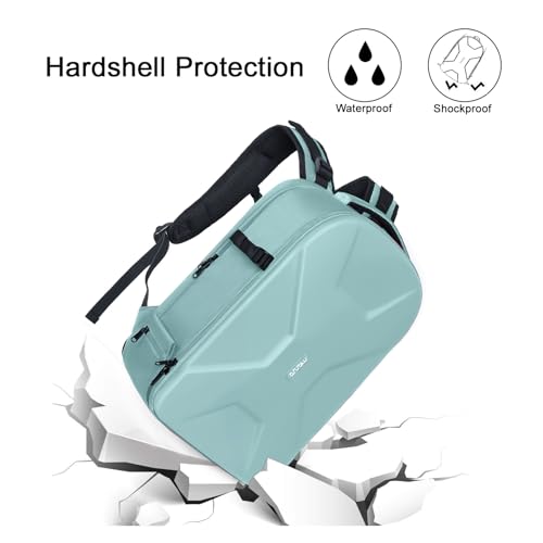 Image of MOSISO Camera Backpack, Photography Camera Bag 15-16 inch Waterproof Hardshell Case with Tripod Holder&Laptop Compartment