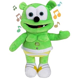 12 Inch Gummy Bear Plush Toy Singing Bear Song Toy Stuffed Animal Doll for Kids Birthday Easter Gifts Christmas Party Supplies