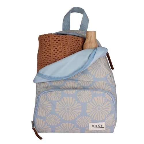 Image of Roxy Women's Always Core Backpack | Travel | Everyday Carry | Beach | Polyester | 8L Capacity - Chambray Tropical Tile