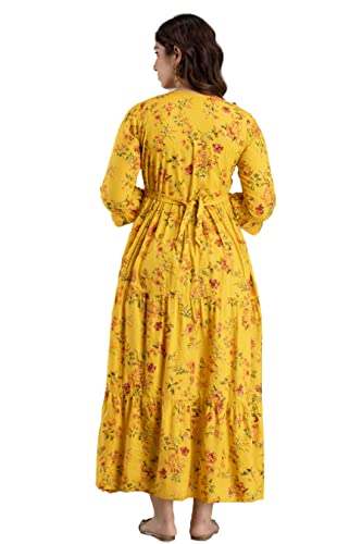 Image of New Elite Rayon Anarkali Maternity Feeding Kurti with Both Side Zipper