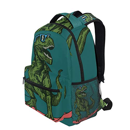 School Backpack Skateboard Dinosaur Teens Girls Boys Schoolbag Travel Bag3