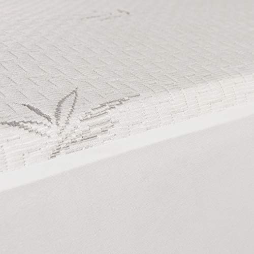 Protector de colchón hipoalergénico e impermeable transpirable de color blanco 5