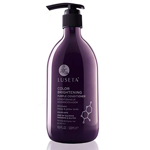 Luseta Purple Conditioner for Colored Hair 16.9oz, Women Hair Conditioner for Grey Hair and Blonde Hair, Best Purple Conditioner for Dry and Damaged Hair Sulfate & Paraben Free