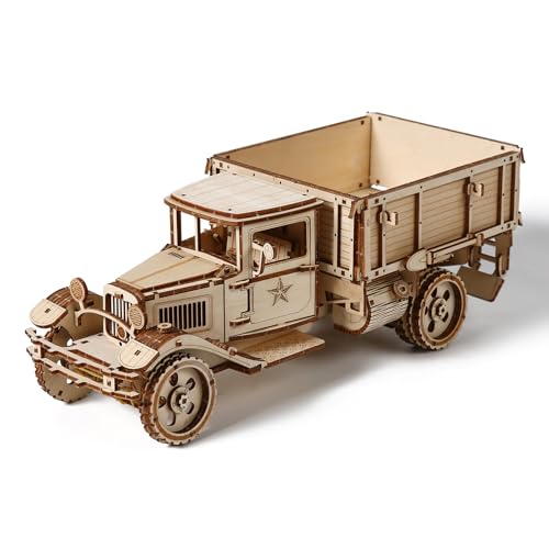 Cuteefun Car en Bois à Construire, Puzzle 3D Bois, Maquette Mécanique pour des Adolescents et des Adulte, Idéal pour Les Anniversaires, la Fête des Pères,...