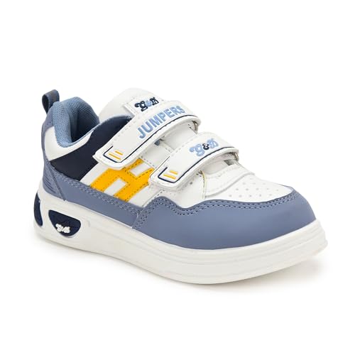 Image of G&D Jumpers Unisex Kids Shoe with Memory Foam EVA Sole | Leather Rexine Upper Breathable, Lightweight | Comfortable & Durable Stylish Indoor & Outdoor | Casual Sneakers