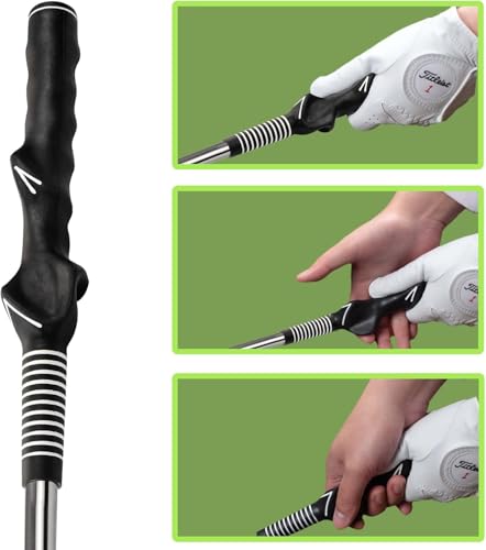 HH-GOLF Rhythm Click Sound Telescopic Warm Up Golf Swing Trainer, Correcting Gesturer Golf Training Aid for Tempo, Strength Practice Stick