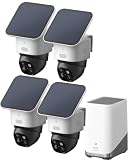 eufyCam Kamera 4er-Pack, Überwachungskamera Außen, ohne Abo, 4-GHz-WLAN