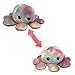 No/Brand Muñeco de Pulpo volteado Multicolor con expresión de Doble Cara Muñeco de Pulpo volteado de Peluche de Juguete