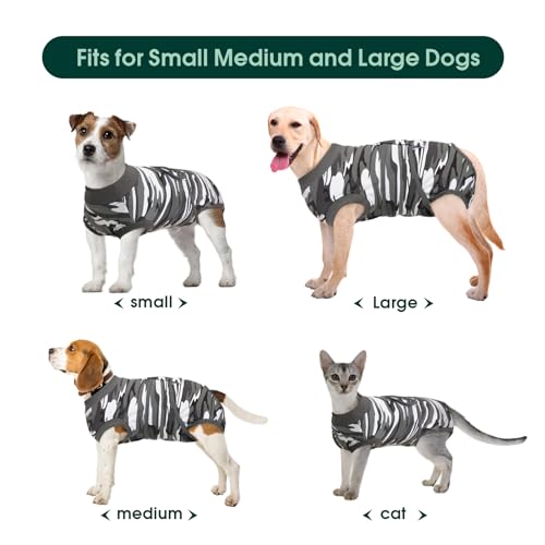 Kuoser Dog Recovery Suit Female, Dog Onesie for Surgery, Female Spay and Male Neuter Onesie for Post-Op Care, Prevent Licking Puppy Onesies - Image 4