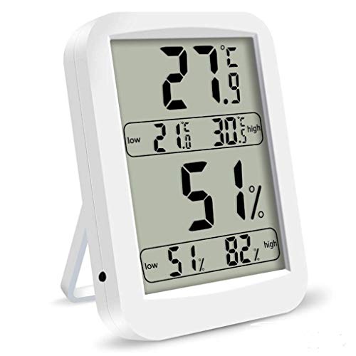 Wanduhren，Tragbares Digitales Hygrometer Und Thermometer, Wetterstation Im Freien, Professionelles Abs-Innen-Großbild-Haushaltsthermometer Für Die