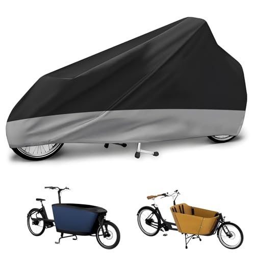Lastenfahrrad Abdeckung, Cargo Bike Schutzhülle, Fahrradabdeckung...