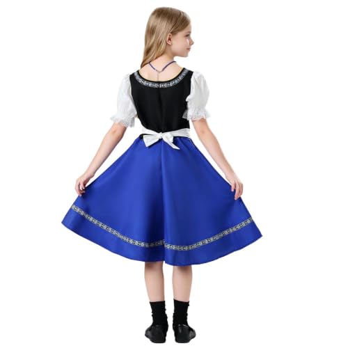 Vestido Tradicional Alemán Dirndl Niñas para Fiestas Bávaras y Eventos 4