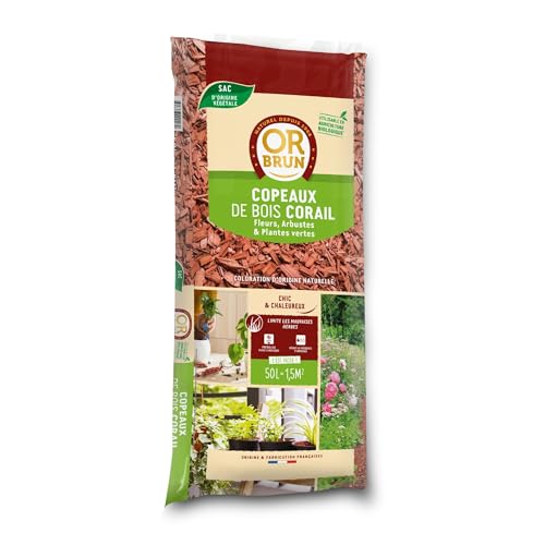 Or Brun Copeaux de Bois Corail 50 L
