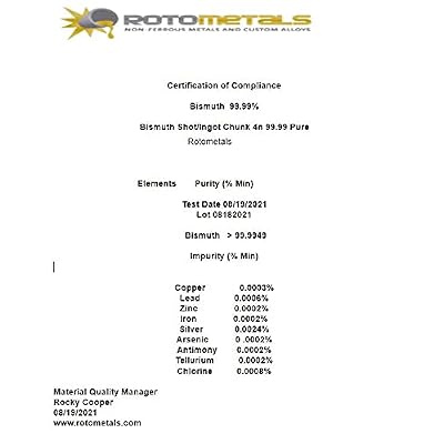 RotoMetals Low-Melting Point 158F Alloy Ingot