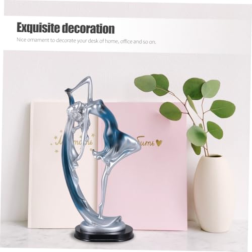 Figurine Danseuse Classique en Résine Bleu | Statuette Déco Fille
