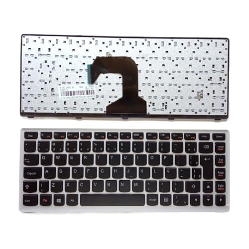 Ideapad S300 S400 S405 �m�[�g PC �p US ���V�A�� �X�y�C���� �A���r�A�� �u���W���� �m�[�g�p�\�R���L�[�{�[�h �������i(BR Silver)