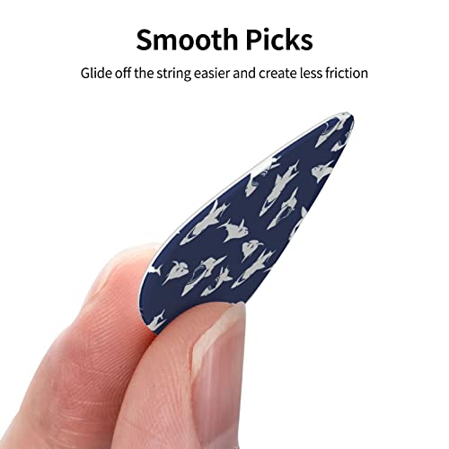 Lot de 12 médiators tendance et durables avec motif requin pour guitare électrique et basse - Les Beatles, Paul McCartney, John Lennon, RIngo Starr, George Harrison Lot de 12 médiators tendance et durables avec motif requin pour guitare électrique et basse – Image 4