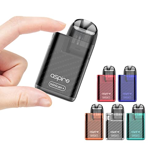 【正規品】Aspire minican+ アスパイア ミニカンプラス 850mah POD型 電子タバコ (Semitransparent Black)