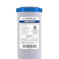 Hydronix SMCB-2510 NSF Coconut Activated Carbon Block Water Filter, 2.5" x 10" - 0.5 Micron