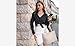 Queenoris Woven Bag for Women, Fashion Top Handle Shoulder Bag Vegan Leather Shopper Bag Large Travel Tote Bag (Creamy-White)