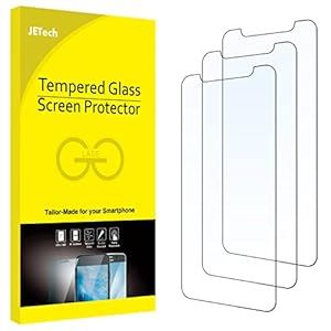 JETech Schermbeschermer Compatibel met iPhone 11 en iPhone XR 6,1 inch, Gehard Glas Screen Protector, 3-Stuks