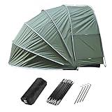 Tienda de campaña para bicicletas, almacenamiento al aire libre, impermeable, colgante, 2 en 1, cobertizo para guardar bicicletas con puertas dobles para 2-5 bicicletas, cobertizos para guardar moto