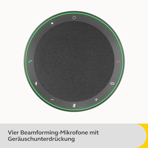 Image of Jabra Speak2 75 Wireless Bluetooth Speakerphone with USB-A Bluetooth Adapter, 4 Noise-Cancelling Mics and Full-Range 65mm Speaker - Certified for Zoom and Google Meet - Dark Grey