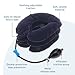 Body Sport Cervical Traction Collar Neck Brace, Decompression and Compression Adjustable, Neck Support for Spinal Alignment and Neck Discomfort, with Soft Fabric and Easy-to-Use Inflator Bulb