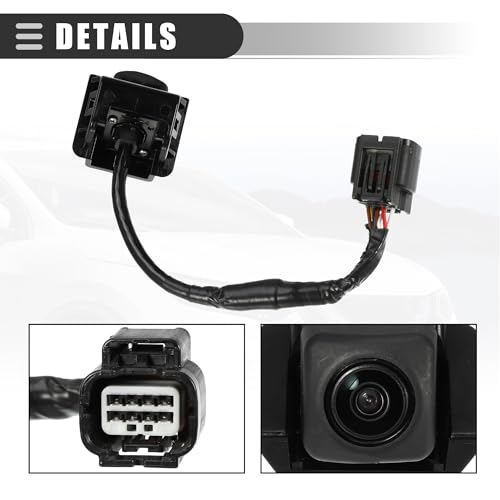 Image of Motoforti Rear View Backup Camera, for Honda Civic 2016-2017, Plastic Metal, No.39530TBAA01, Black