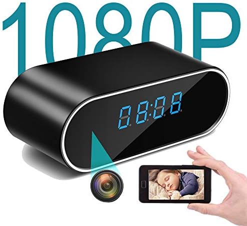 Mini Spy Hidden Camera Clock - Nanny Cam, Wireless IP Best Digital Small Full HD 1080P with WiFi, Motion Detection & Night Vision