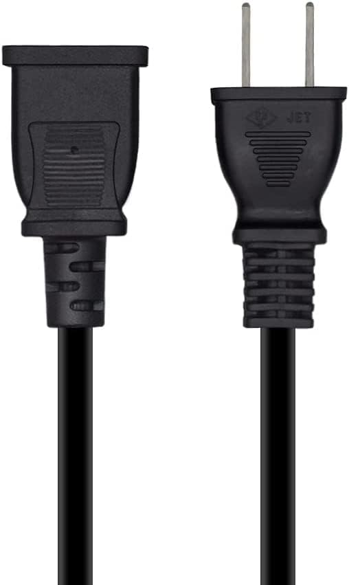 Miniatura 3 de Cable de extensión de alimentación de ahorro de salida de EE. UU., 125 V, 10 A, 2 clavijas, 2 clavijas, para NEMA 5-15P a NEMA 5-15R, bonita