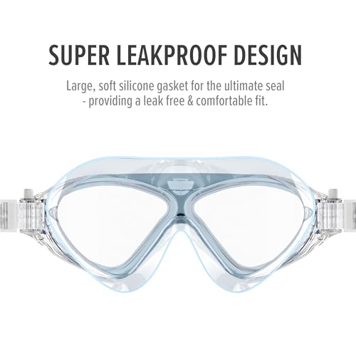 Image of OutdoorMaster Swim Mask - Wide View Swimming Mask & Goggles Anti-fog Waterproof