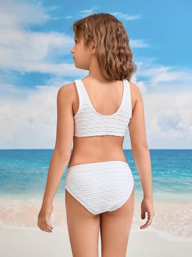 Image of SOLY HUX Girl's V Neck Ring Linked Bikini Sets Bathing Suits Two Piece Swimsuit