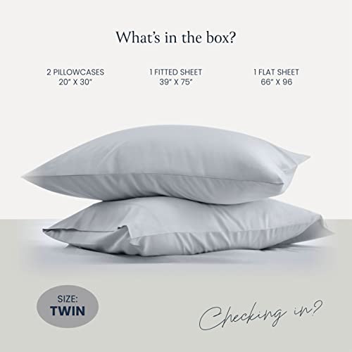 BELADOR Luxury 4 Piece Twin Bed Sheets - Silky Soft, Breathable Hotel-Style Sheets With Deep Pocket, Secure-Fit Elastic and Wrinkle-Free Oeko-Tex sheets, Pillowcase Set - Image 8