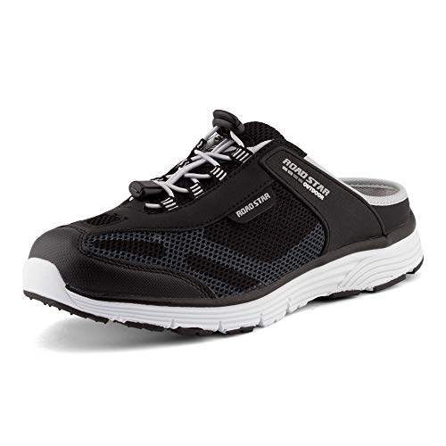 Fusskleidung Damen Herren Sabots Sneaker Sportschuhe Slip-On Clogs Pantoletten Freizeit Sandalen Schwarz Grau EU 38