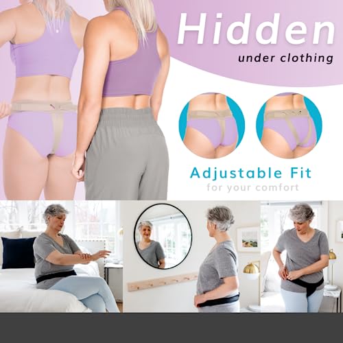Image of BraceAbility The Pelvic Pro Patented Prolapse Uterus Support Belt Girdle for Women's Prolapsed for Dropped Bladder, Vulvar Varicosities, Postpartum Recovery, Symphysis Pubis Dysfunction Pain (M)