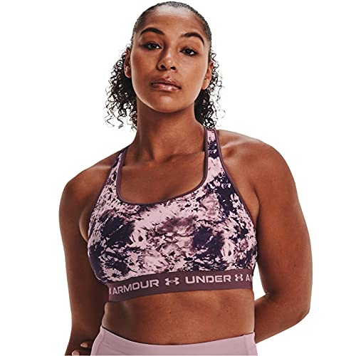 Image of Under Armour Crossback Mid Impact Heather Bra