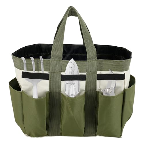 VMBQRTI Garden Tool Holder Bag With 8 Pockets, Elastic...