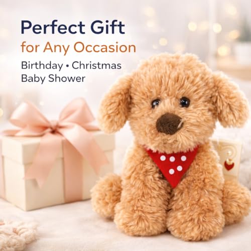 Peluche chiot Cockapoo Scruffs le premier ami tendre pour consoler les bébés - 6